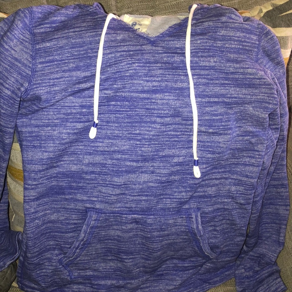 Blue hoodie plush inside